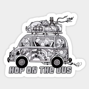 HOP ON THE BUS Sticker